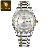 POEDAGAR Luxury Business Man watch SKU : POEDAGAR orginal white tuton