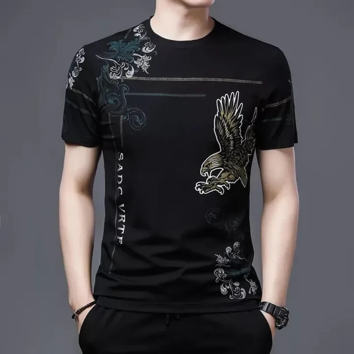Black Cotton Full Sleeve Casual T-Shirt For Men - T Shirt For Man - T Sirt - T Shirt