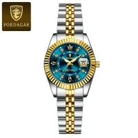 POEDAGAR Luxury Brand Man Wristwatch Waterproof Luminous Date Men Watch Stainless Steel High Quality Sports Men's Quartz Watches